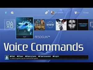 PS4 Voice Commands Demonstration