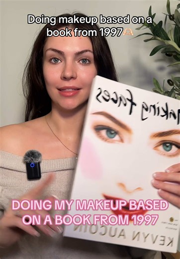 Doing my makeup based on a book from 1997! #makeup #makeupchallenge #makeuplook #90smakeup #2000smakeup
