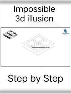 How to Draw Impossible 3D Rectangle ✍️✍️✍️