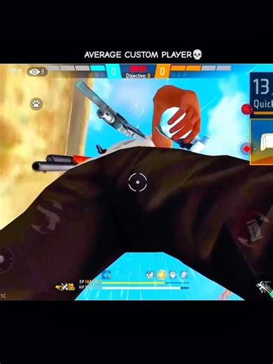 AVERAGE CUSTOM PLAYER 💀🥵🤯 #foryou #foryoubage #freefire #playwithronak