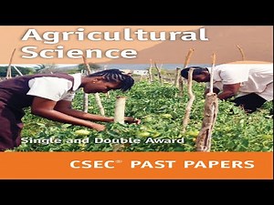 CSEC AGRICULTURAL SCIENCE PAST PAPER May June 2020 Paper 1