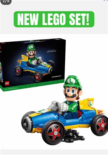 NEW Lego Set - Mario Kart™ – Luigi & Mach 8 72050 Releasing April The 1st! #lego #luigi #mariokart #mario #new