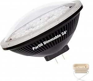 Par56 LED Bulb Dimmable 36W Cool White Spot Light 6000K 24°Beam Angle NSP GX16D Base, Replace Par 56 300W 500W Halogen Light 1 Pack