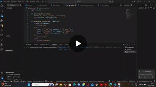 #pythondeveloper #codesoft #codingjourney | Sahana D