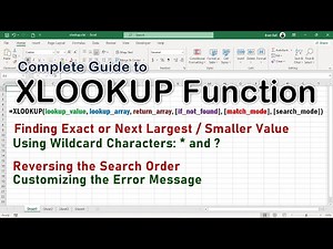 Excel XLOOKUP Function: Perform Advanced Lookups with Match Mode and Search Mode