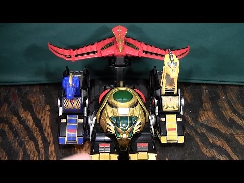 Mighty Morphing Power Rangers Legacy Thunder Megazord Review Part 1(Thunderzord)