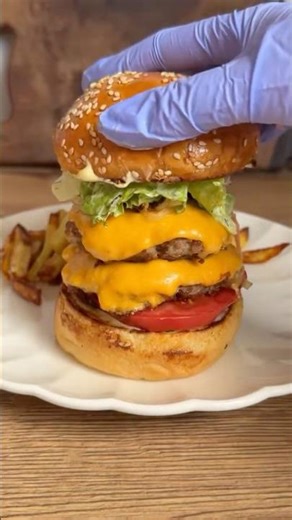 Homemade Burger Recipe #burger #hamburger