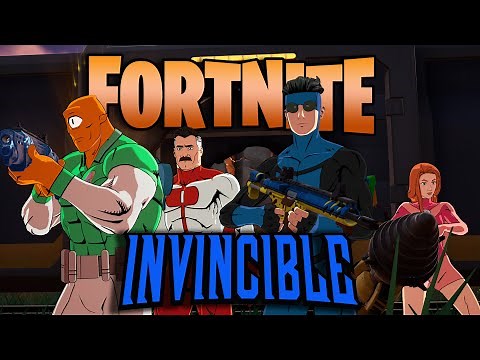 Invincible, Omni-Man, & Atom Eve Play Fortnite With Allen The Alien!