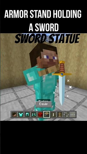🔥Sword Statue🗿||🤺Armor stand staute holding sword||MadZ Tutorials