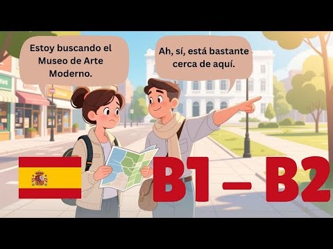 15 Beginner Spanish Conversations | Asking for Directions in the Street | Daily Conversations