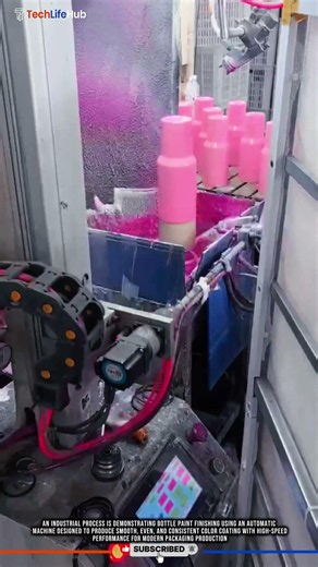 Innovation Bottle Paint Finishing Machine for Automatic Surface Coating Process #tech
