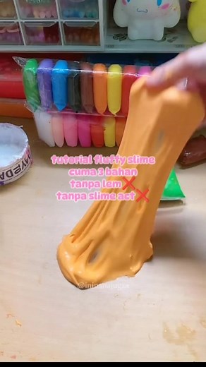 tutorial fluffy slime 3 bahan tanpa lem dan tanpa slime activator #tutorial #slime #fluffyslime #bikinslime #howtomakeslime #slimetutorial #mainananak #mainanviral #slimealanana