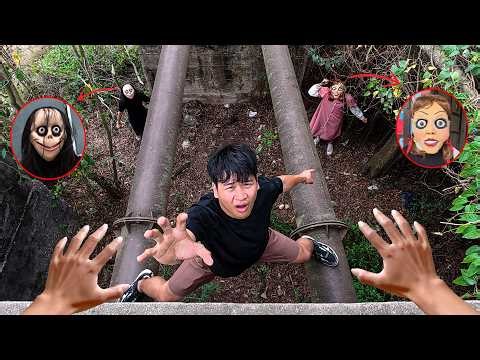 TRAPPED! Surviving Dancing Lady & Annabelle Infinite Maze 😱