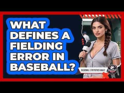 What Defines a Fielding Error in Baseball?