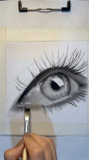 Eye timelapse👉🏻 #Shorts#Timelapse#EyeDrawing#RealisticArt#charcoalart