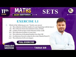 Class 11th Math EXERCISE 1.1 NCERT SOLUTION | CBSE | Chapter 1 SETS | ex 1.1 class 11