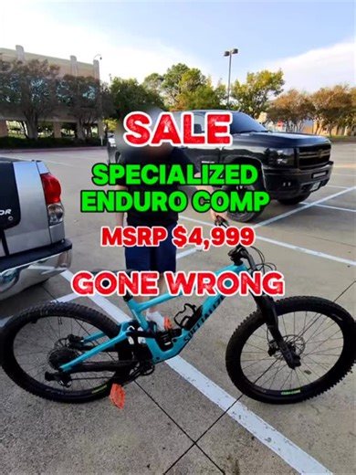 Hustler POV on Instagram: "POV: Selling used Specialized mountain bike for profit. Today we are working with a Specialized Enduro Comp, a full suspension carbon mountain bike with high, mid-tier components. Coming into this sale, I was confident until everything went south. Let’s see what we can do. #hustle #foryou #pov #bike #fyp"