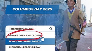 Is Columbus Day a federal holiday? What's open and closed on Indigenous Peoples Day/Columbus Day