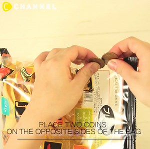 How to Open Stubborn Snack Bags via C CHANNEL Art&Study. To watch more videos, download the C CHANNEL app from the App Store or google play store! :) | C Channel