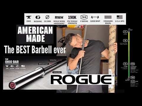 The BLACK ZINC OHIO BAR by ROGUE FITNESS - Unboxing & Review
