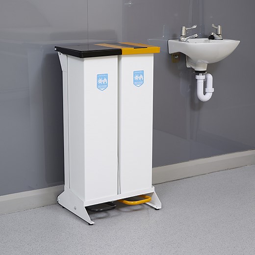 80 Litre Duo Clinical Waste Bin | Wybone