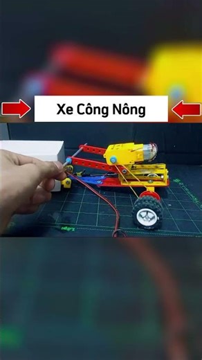 Test đầu mô hình xe công nông