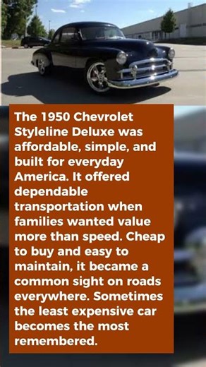 This Was Chevy’s Cheapest Car in 1950