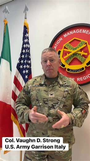 16K views · 273 reactions | Col. Vaughn D. Strong, USAG Italy commander, addresses our community on the current lapse of appropriations. | U.S. Army Garrison Italy | Facebook