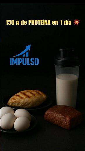 👉 Así se ven 150 g de PROTEÍNA en 1 día 💪🔥