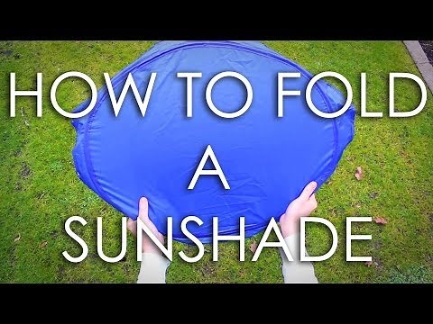 How To Fold A Costco Sunshade