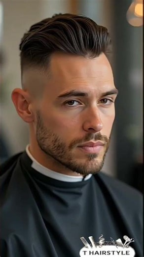 Slick back fade haircut ✂️💈