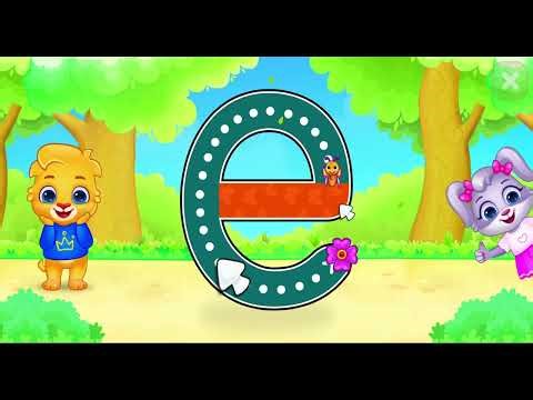 Learn small e alphabet | lowercase abc | e for elephant 🐘 & egg 🥚| kids video