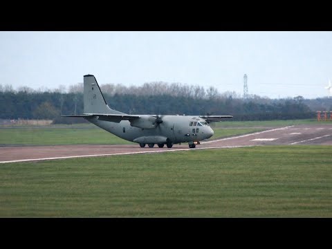 Italian Air Force C-27J Spartan Arrival & Departure | Newcastle Airport Planespotting 4K