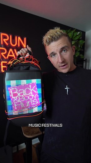 LED SKIN RESTOCK IS LIVE! Link in bio to snag yours. #raves #festivals #ledbackpack