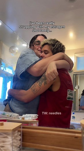 This is a love between two people have fought so hard to know and love themselves without conditions. We each have a deep understanding of ourselves and each other...and that allows us to meet in our own freedom and euphoria. This is DIVINE love. I don't understand how anyone could witness this and feel anything but HOPE.🏳️‍⚧️💕@Ezra Michel