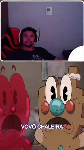 O QUE É ISSO CUPHEAD??? 😳😳😳 #cuphead #cupheadshow #filmes #movies #react #clips #amendogordo
