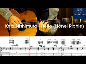 Hello (Lionel Richie) -Kent Nishimura Solo Acoustic guitar Tabs