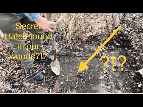 Another secret hatch!?! what the heck did we find in our yard! house build update