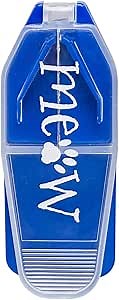 Ezy Dose Pet Pill Cutter with Safety Shield for Cats, Daily Usage, Safely Cut Pills, Vitamins and Tablets, Accurate and Easy Cutting, Great for Hiding Medication in Treats, Blue, BPA Free