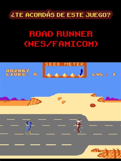 El juego del Coyete y el Correcaminos, un juego simple pero entretenido. #juegosretro #retrodatos #nostalgianes #roadrunnernes
