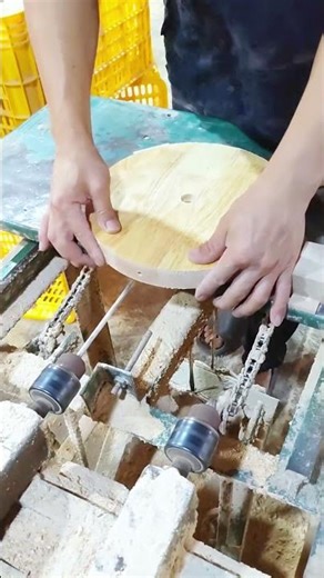 Automated Woodworking: Smoothing and Edge-Sanding a Round Panel