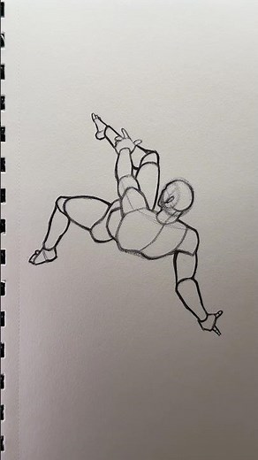 How to Draw a Fallen Angel Pose ⭐️Tutorial⭐️ #draw #sketch #howtodraw #fallenangel #art