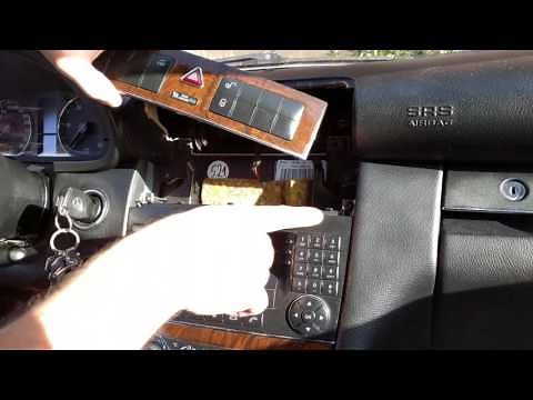 Mercedes radio (center console) removal DIY