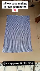 How to make a pillow case in less than 10 minutes ❤️🥰 Watch and learn 👌 #diy #DIYProjects #fashion #nkapparelclothing #sewing #sewingtutorial #lifestyle | Nk.apparel & clothing
