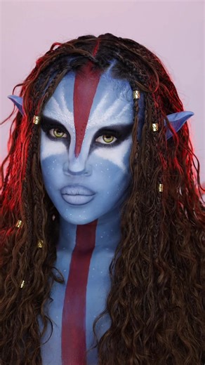 My lastt Avatar look🔥 can’t wait to see the new movie!! #avatarfireandash #avatar #avatarmakeup