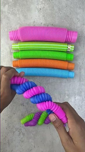 Vibrant Pop Tubes ASMR Collection! 🌈 Satisfying Crinkling & Popping Fidget Sounds |No Talking #asmr