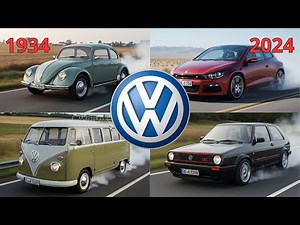 Volkswagen Evolution 1934–2024 | 17 Iconic VW Models Transformed in Motion