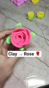 You Won’t Believe This Is Clay 😳🌹 | Red Rose Creation