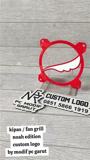 kipas / fan grill noah edition custom logo by modif pc garut