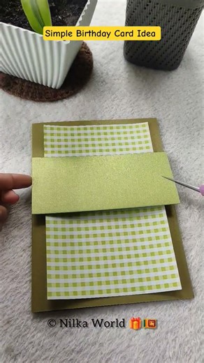 Simple Birthday Card Idea | DIY Handmade Greeting Cards #nilkaworld #cardcreations #birthdaycard